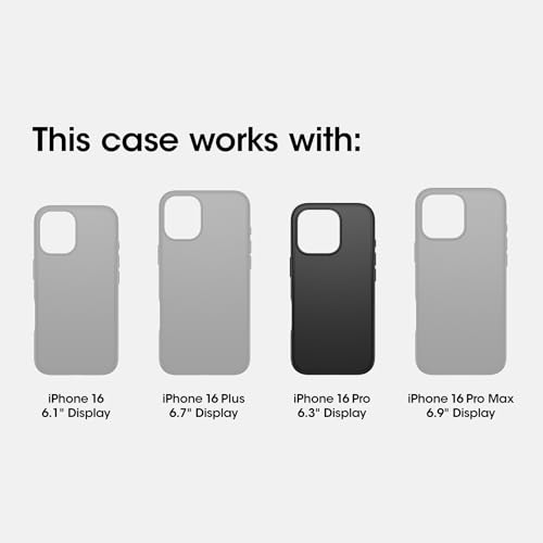 Otterbox iPhone 16 Pro Commuter Series Case - Black for Men and Women | Durable Case with Scratch and Drop Protection |