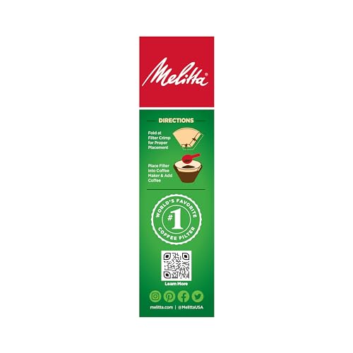 Premium Bamboo Cone Coffee Filters for Efficient Brew - Melitta 80 Count Pack of 6 (480 Total Filters)
| Melitta Bamboo