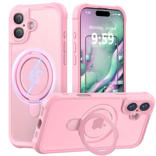 H HUALELE Design for iPhone 16 Case with Magnetic Invisible Stand [Full Camera Protection]
H HUALELE Design for iPhone 16 Case w