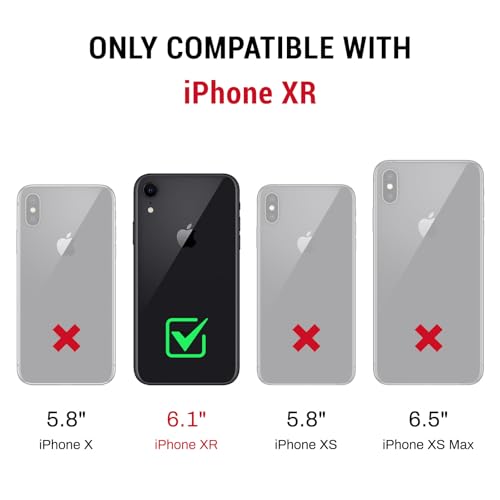 iPhone XR Case Wallet with Magnetic Clasp Cover Blue Green  
iPhone XR Case Wallet with RFID Blocking Leather Protection