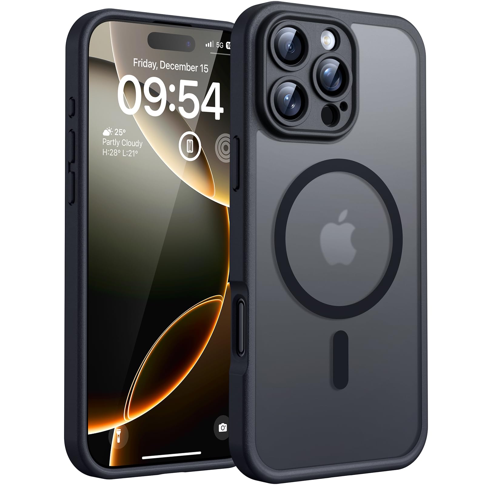 Magnetic iPhone 16 Pro Case for Drop Protection Global Recycled Standard ClimatePartner certified  
Full Camera Protecti