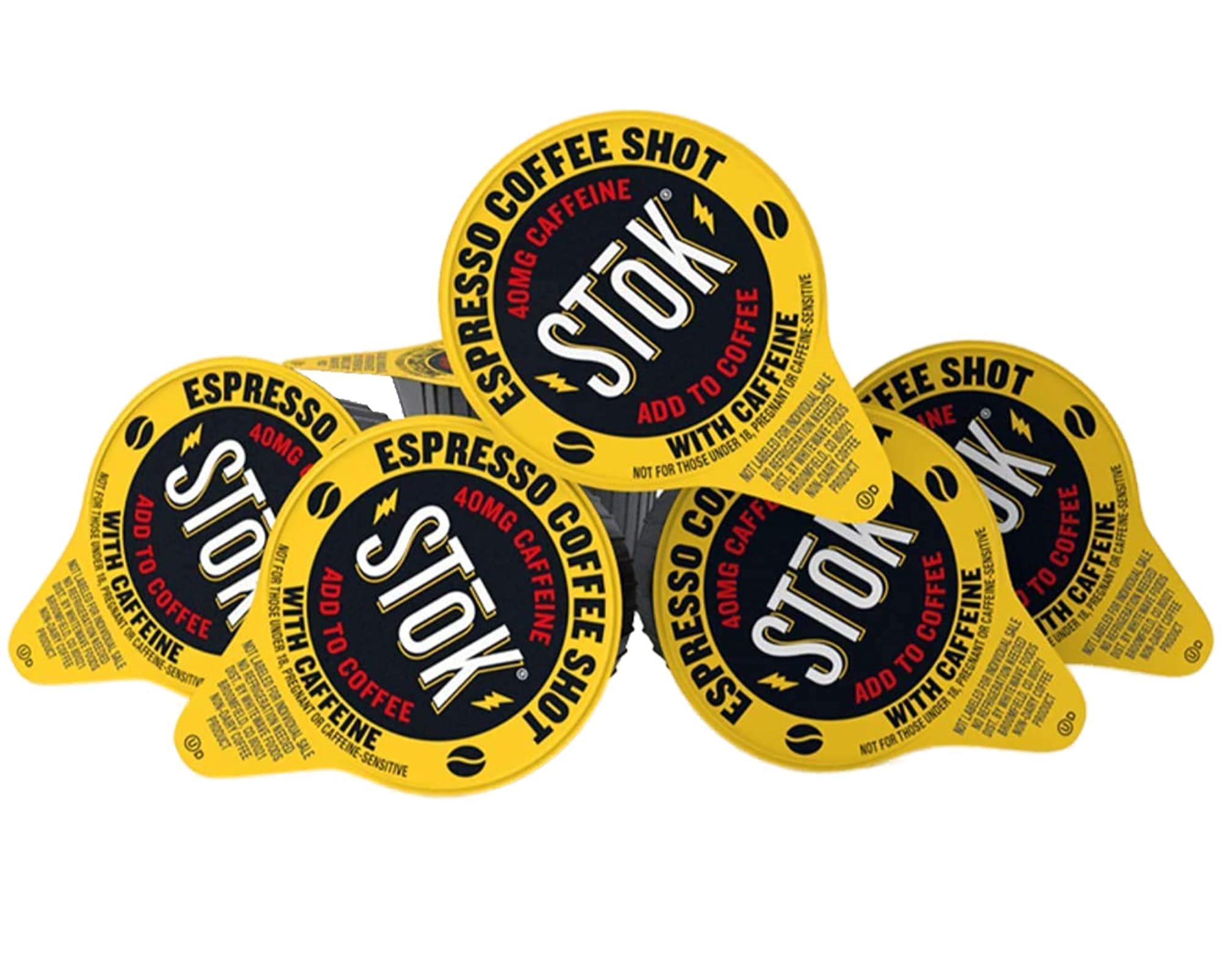 100 Stok Caffeinated Unsweetened Black Coffee Shots for Energy Boost and Flavorful Morning Routine. Ideal for Coffee Lov